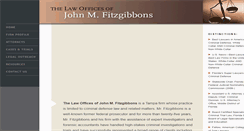 Desktop Screenshot of fitzgibbonslawtampa.com